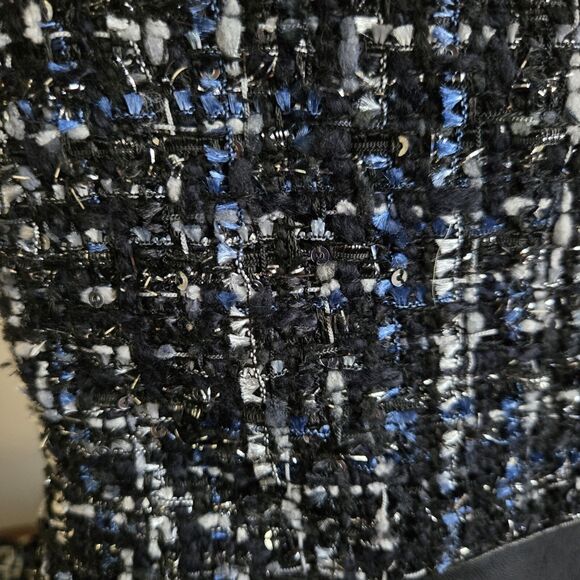 GUESS Size 8 Black Leather & Tweed Fabric Boot Vvidlet 2 - Picture 8 of 11